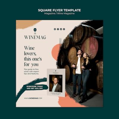 Flat Design Magazine Template – Free to Download