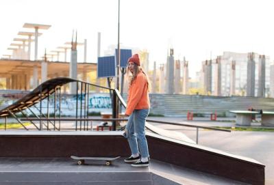 Young Girl Skating Outdoors – Free Stock Photo, Download for Free