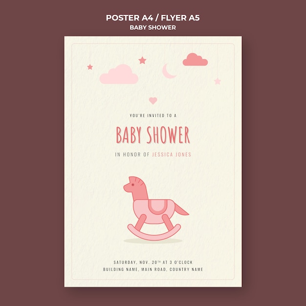 Baby Shower Print Template – Free to Download