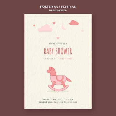 Baby Shower Print Template – Free to Download