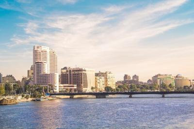 Stunning Cairo Tower and Nile Embankment Scenic View in Egypt – Free Stock Photo Download