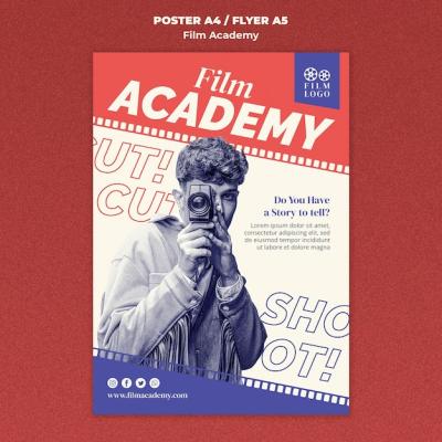 Film Academy Poster Template – Free Download, Download Free Stock Photo