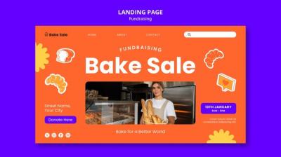 Fundraising Event Landing Page Template – Free Download