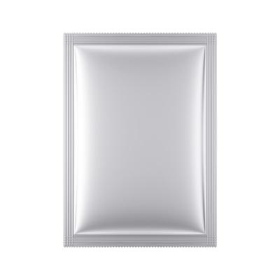 Aluminum Blank Bag Package Mockup 3D Rendering – Free Download