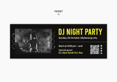 Dj Template Design for Your Next Event – Free Download