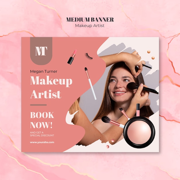 Makeup Artist Template Design for Stunning Aesthetics – Free Download