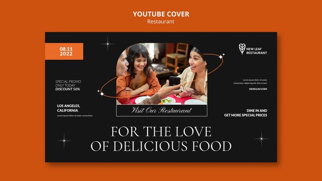 Delicious Food Restaurant YouTube Cover – Free Download