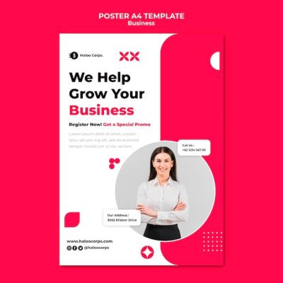 Business Vertical Print Template – Free Download