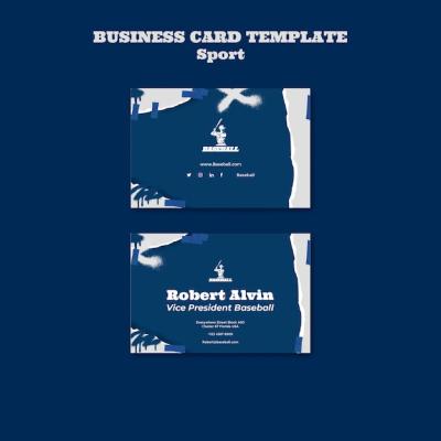 Sport Practice Business Card Template – Free Download