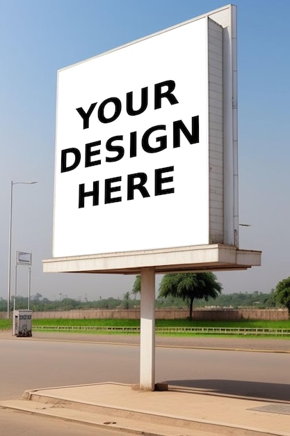 Advertisement Billboard at Bus Stop PSD Mockup – Free Download