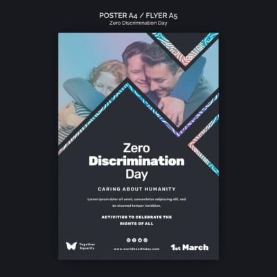 Zero Discrimination Day Event Poster Template – Free Download