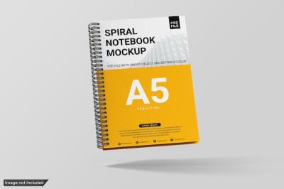 Spiral Notebook Mockup – Download Free Stock Photo