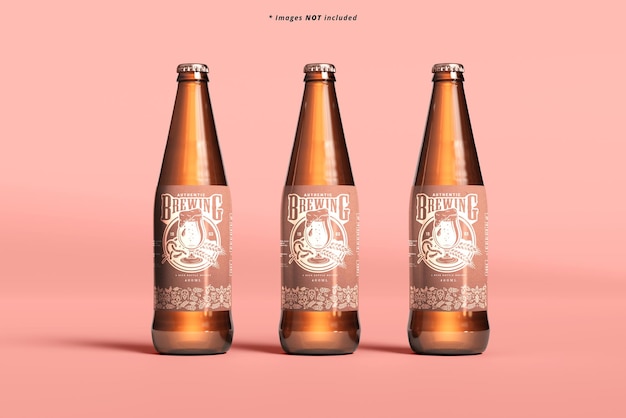 High-Quality Beer Bottle Mockup – Free Download