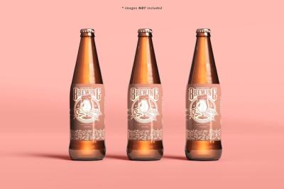 High-Quality Beer Bottle Mockup – Free Download