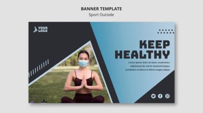 Sport Outside Banner Template Theme – Free Download