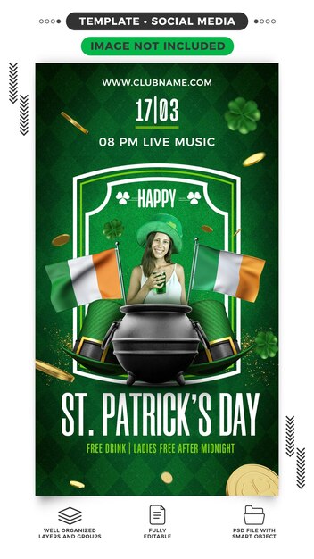 Happy St. Patrick’s Day Social Media Stories – Free Download