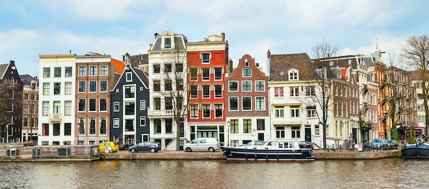 Exploring Traditional Houses Along the Canals of Amsterdam, Netherlands – Free to Download