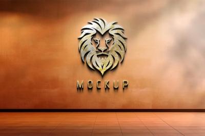 3D Logo Mockup PSD Template for Stunning Visuals – Free Download