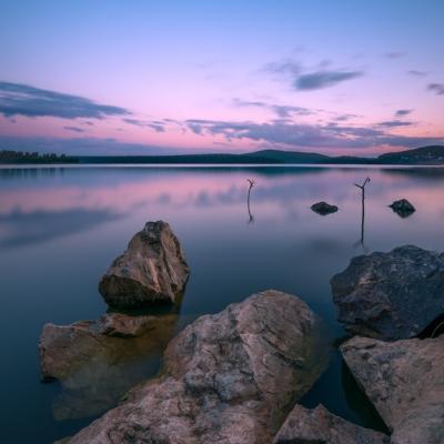 Long Exposure Sunset on the Lake – Free Download