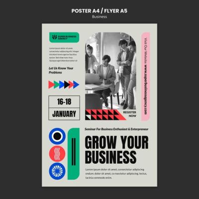 Business Concept Poster Template – Free Download