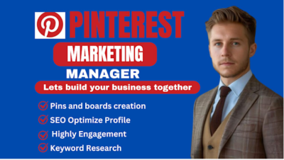 I Will Be Your Professional Pinterest Marketing Manager