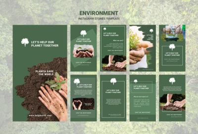 Environment Instagram Stories Template Design – Free Download