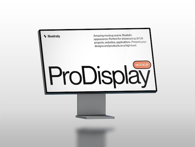 Realistic Top Left ProDisplay Mockup – Free Download