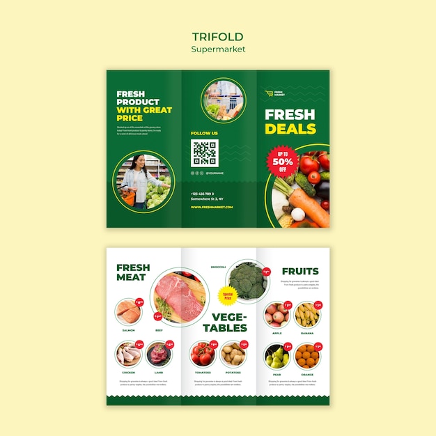 Supermarket Template Design – Free to Download