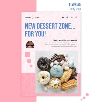 Promotional Candy Shop Flyer Template – Free Download