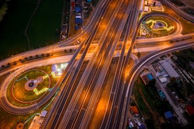 Construction of a New Ring Road Interchange: Free Download Stock Photos