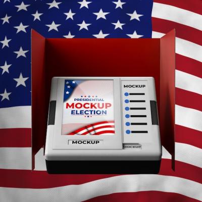 Presidential Election Voting Booth Mock-Up for the United States – Free Download