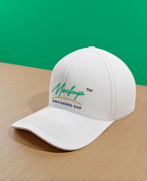 Embroidered Logo on Cap Mockup – Free Download