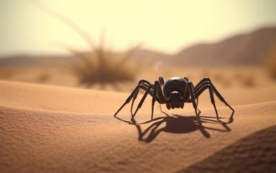 A Close-Up Spider on a Desert Background – Free Stock Photo for Download