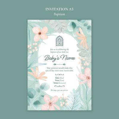 Beautiful Baptism Event Template – Free Download, Download Free Stock Photo