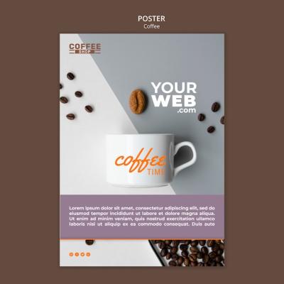 Coffee Shop Poster Template – Free Download