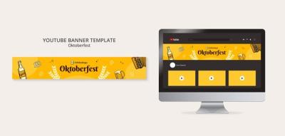 Oktoberfest Flat Design Template – Free Download