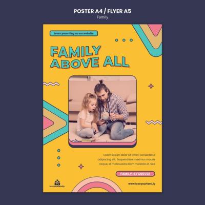 Family Poster Design Template – Free to Download