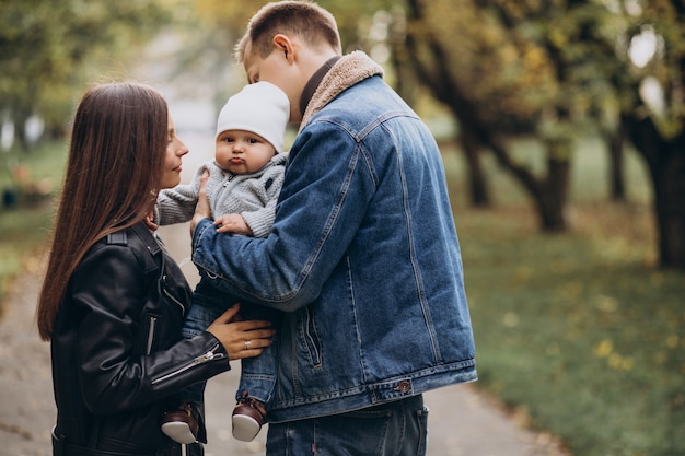 Young Family Enjoying Time with Baby Son in Park – Free Download