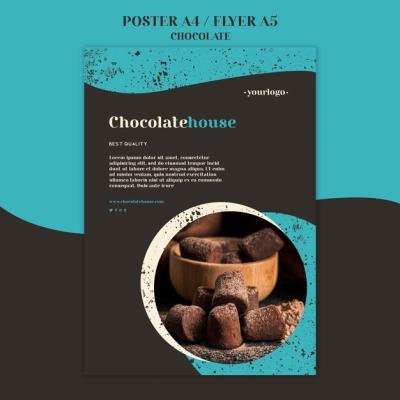 Chocolate House Poster Template – Free Download