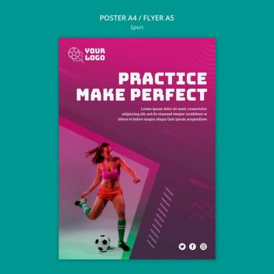 Soccer Training Template Poster – Free Download