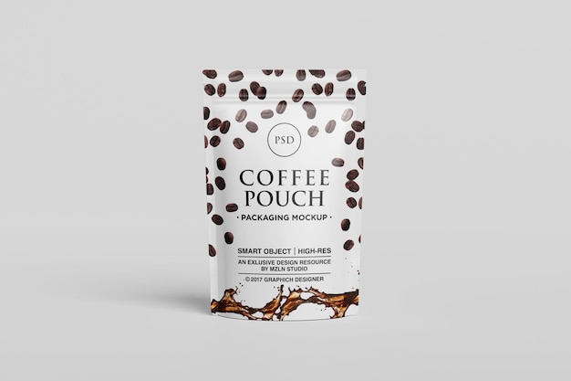 Coffee Pouch Mockup – Free Stock Photo for Download