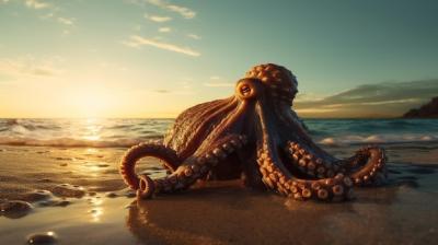 Octopus on the Beach – Free Stock Photo for Download