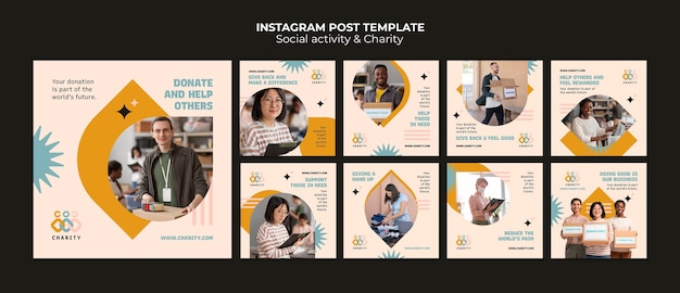 Charity Activity Instagram Posts – Free Download