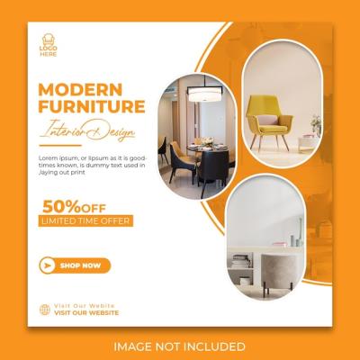 Modern Furniture Social Media Post Design – Free to Download