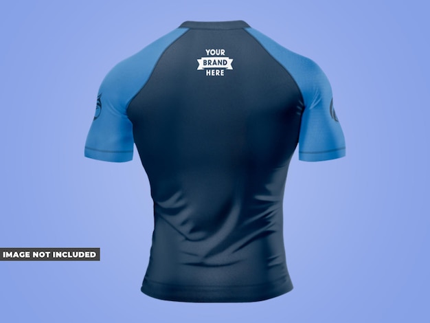 TShirt Short Sleeve Compression Back View – Free Download