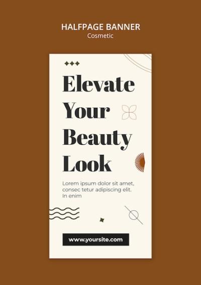 Cosmetic Template Design for Stunning Visuals – Free Download