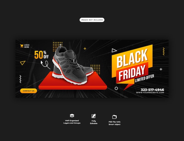 Black Friday Super Sale Facebook Cover Template – Free Download