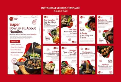 Asian Food Template Design – Free Download