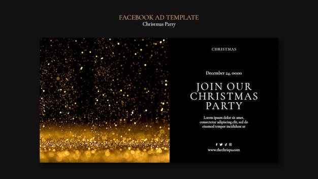 Christmas Party Social Media Promo Template – Free Download