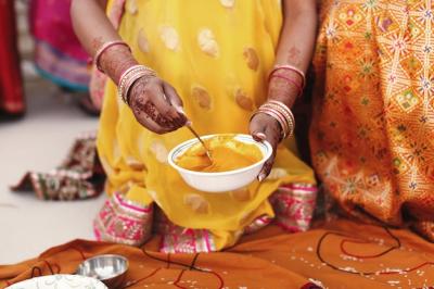 Turmeric Paste Preparation in a White Bowl – Free Stock Photo, Download for Free